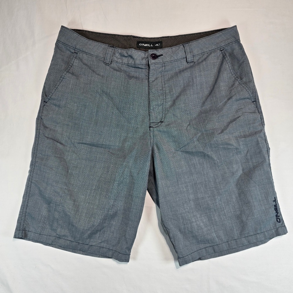 ONeill Hybrid Shorts Mens 36 Grey Blue Heathered Walk Shorts‎ 44108004X